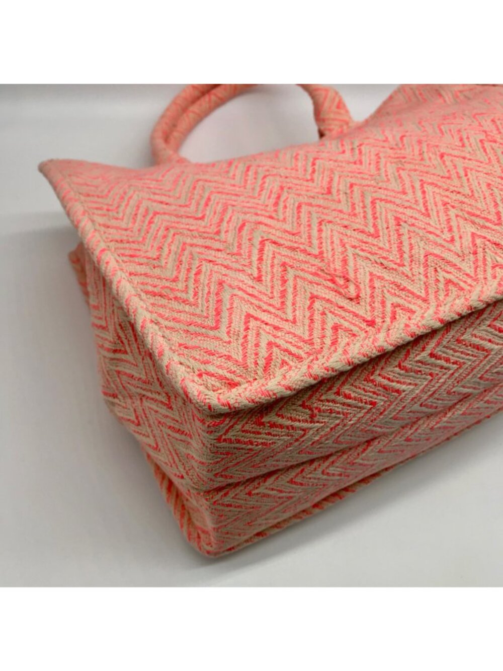 Pink Chevron Pattern Tote Bag - Picture 9 of 10